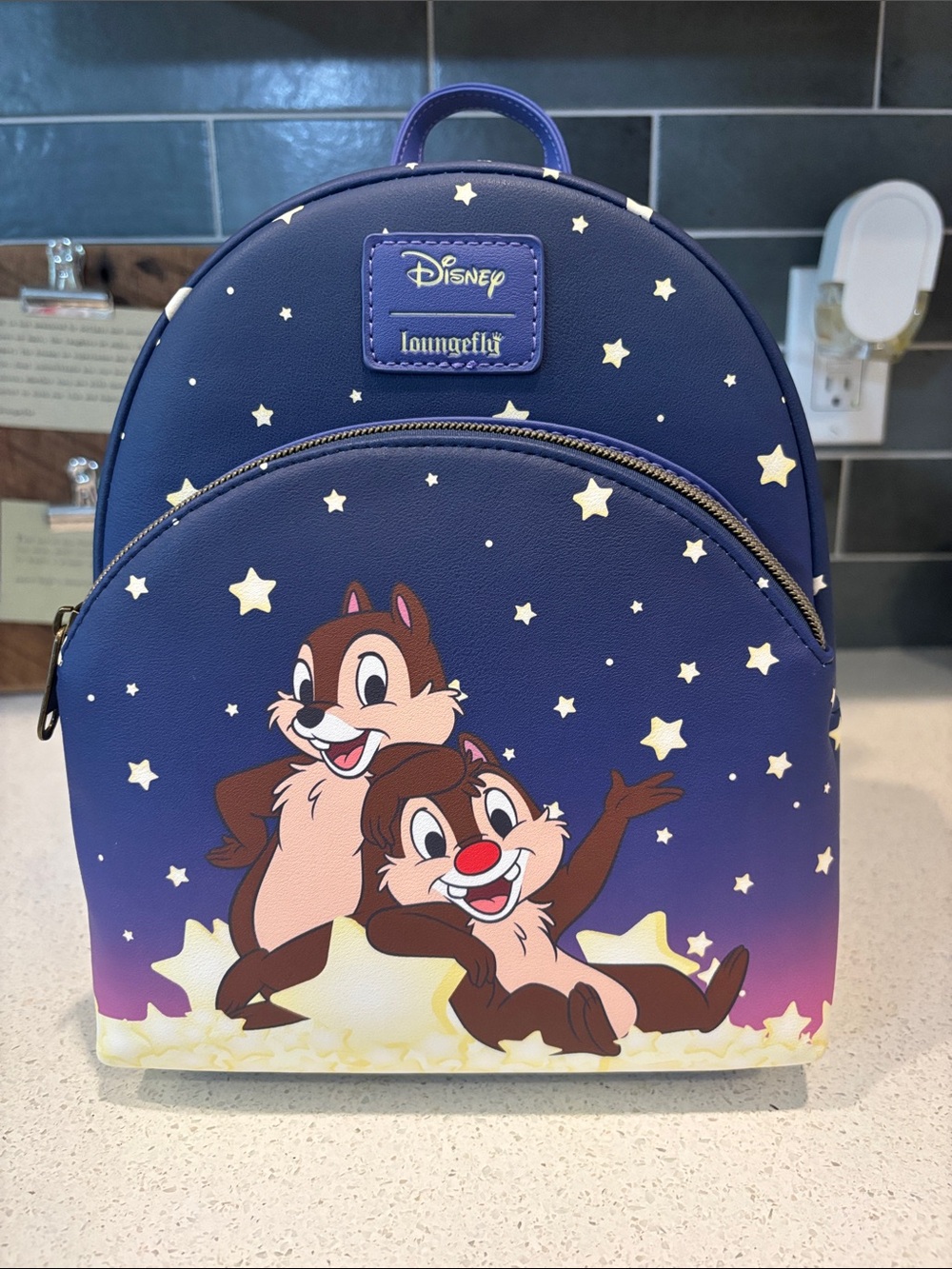 Disney Loungefly Chip and Dale Soft Tag Backpack NWT